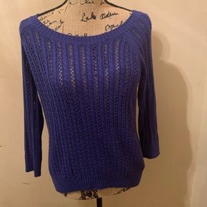 Arizona Jeans Co. • Dark Blue Scoop Neck Sweater
